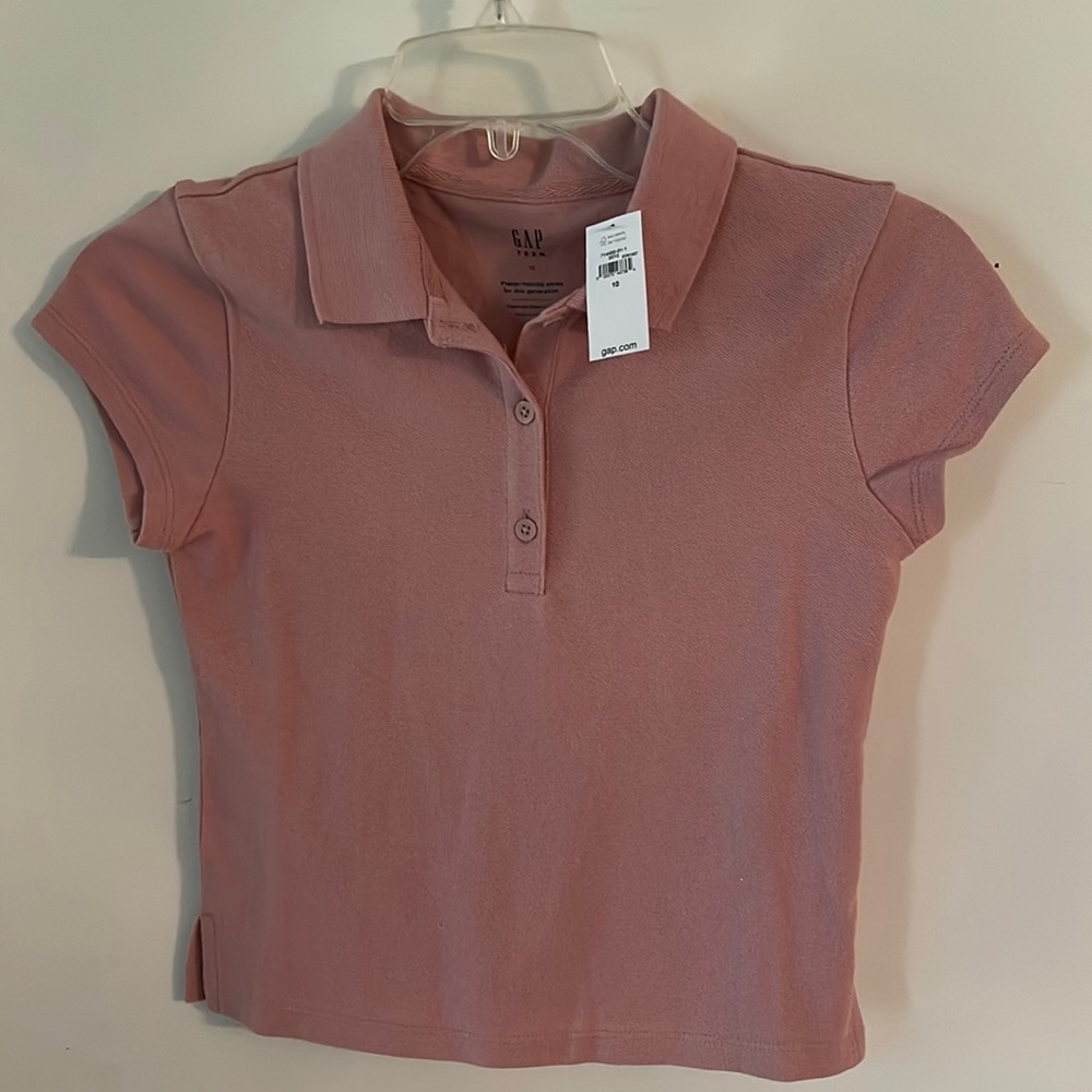 Gap cropped polo